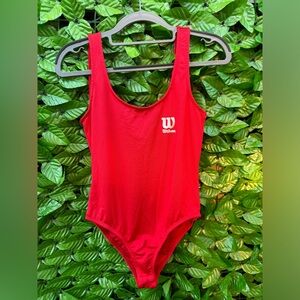 Wilson Red Bodysuit/Swimsuit